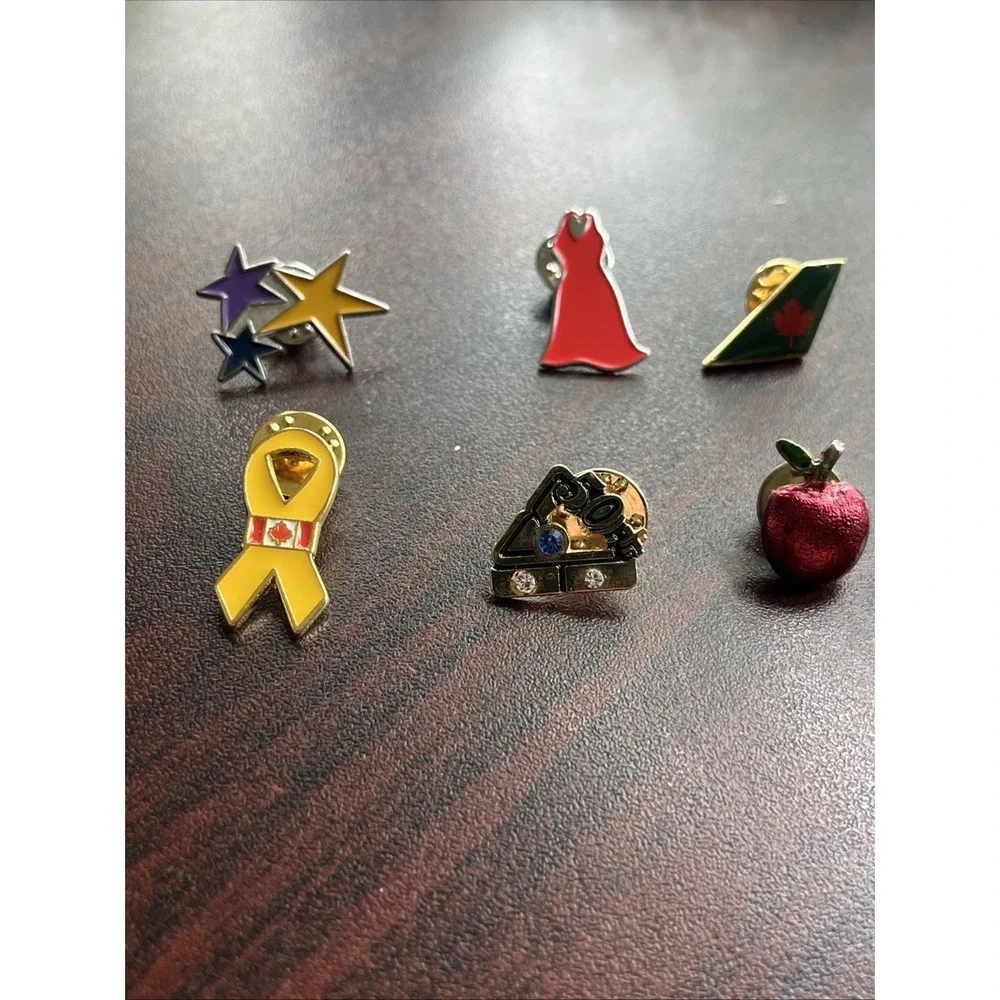 Lot Of 10 Random Mixed‎ Lapel Hat Pins A2
